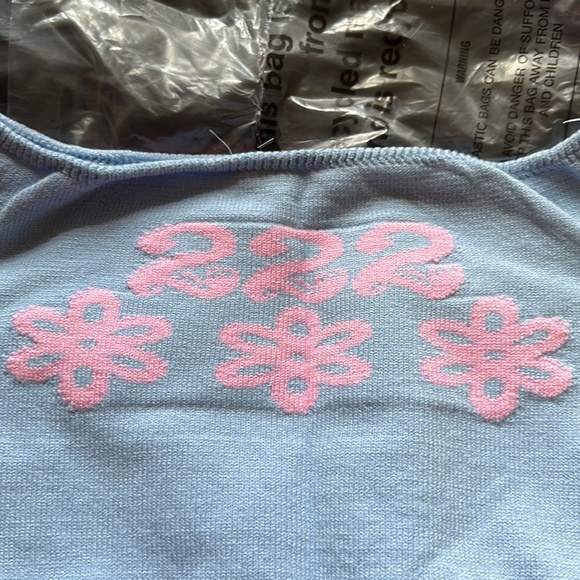 Baby Blue 222 Knitted Tube Top - Picture 10 of 16